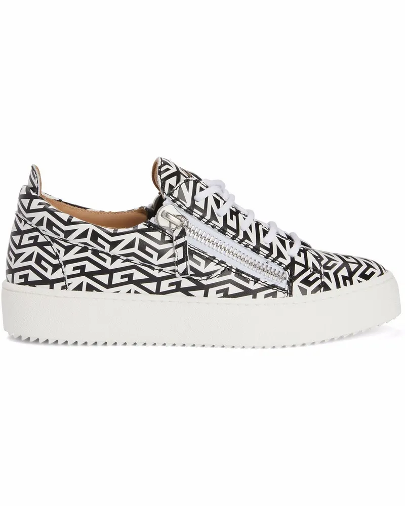 Giuseppe Zanotti Gail Sneakers mit Monogramm - Weiß Weiß