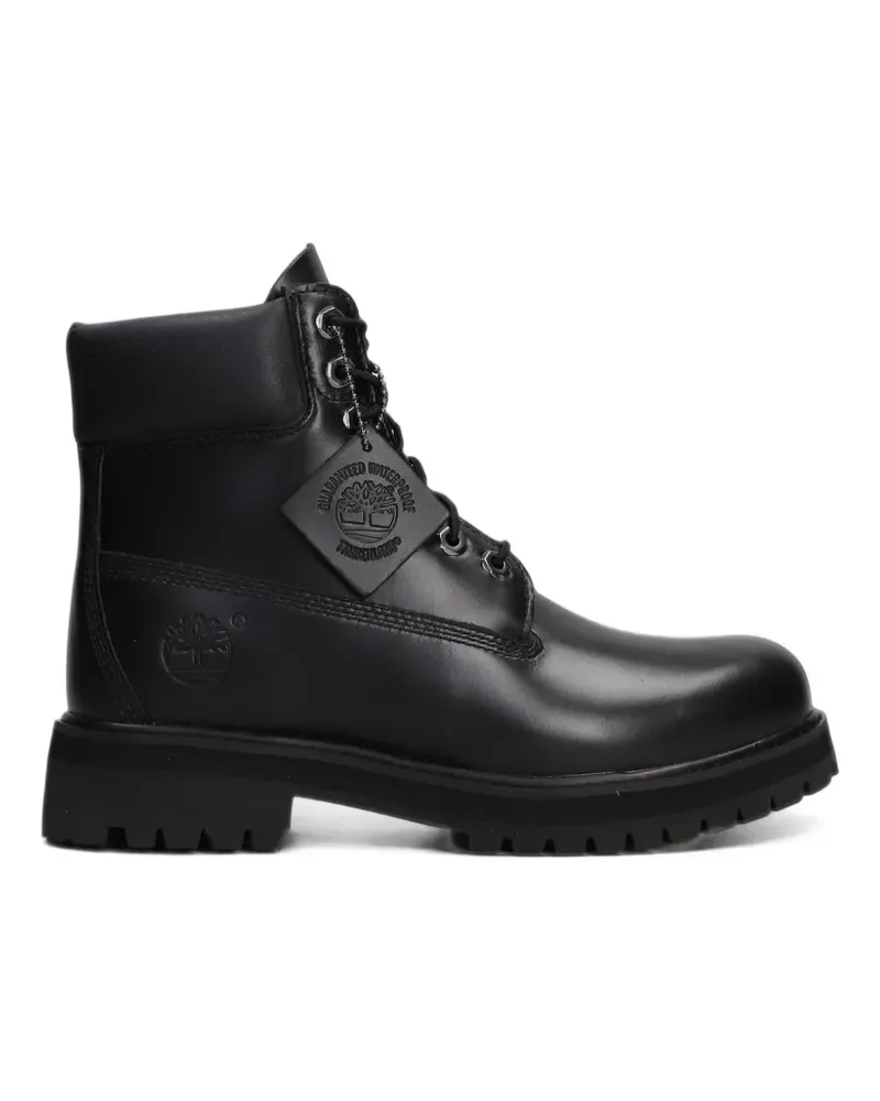 Timberland Heritage lace-up leather biker hiking boots - Schwarz Schwarz