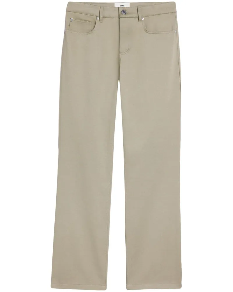AMI Paris Hose mit geradem Bein - Nude Nude