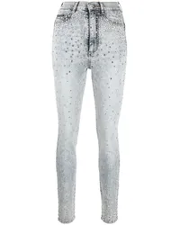 Philipp Plein Skinny-Jeans mit Strass Blau