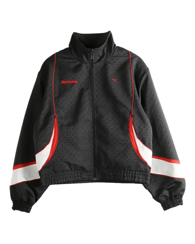 Puma x Nahmias monogram-pattern jacket - Schwarz Schwarz