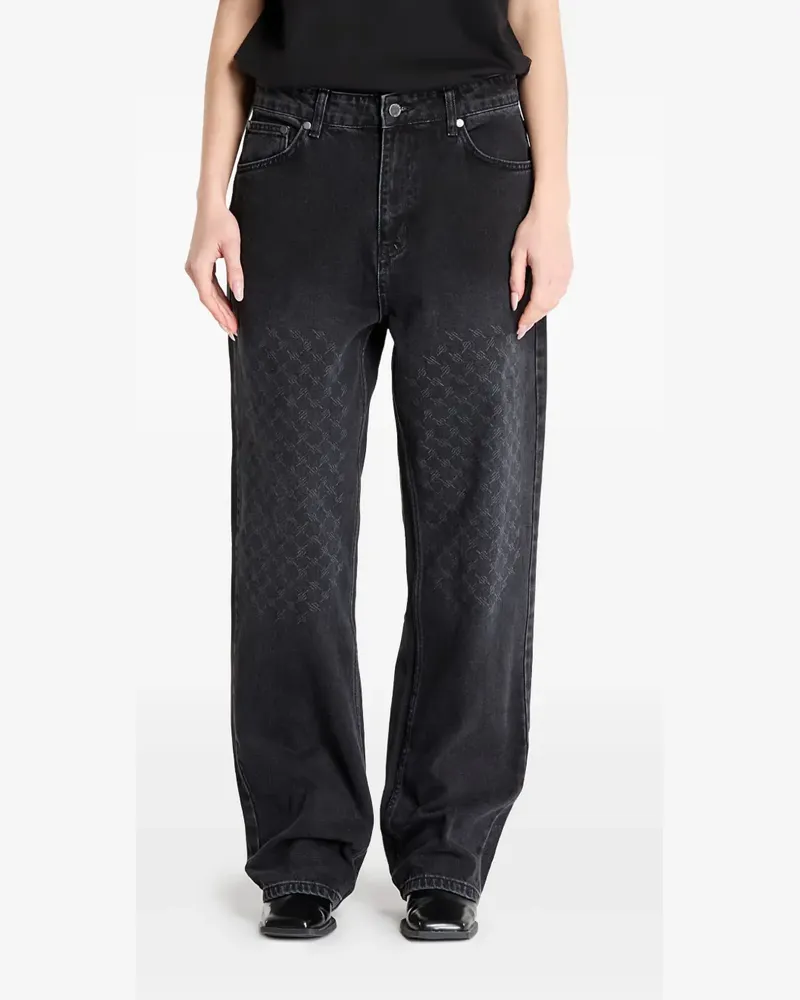 Daily Paper Jeans mit Jacquard-Print - Schwarz Schwarz