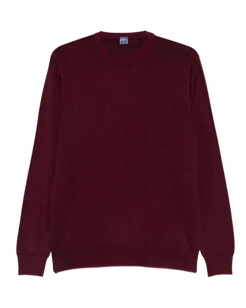 Fedeli Pullover mit Rundhalsausschnitt - Rot Rot