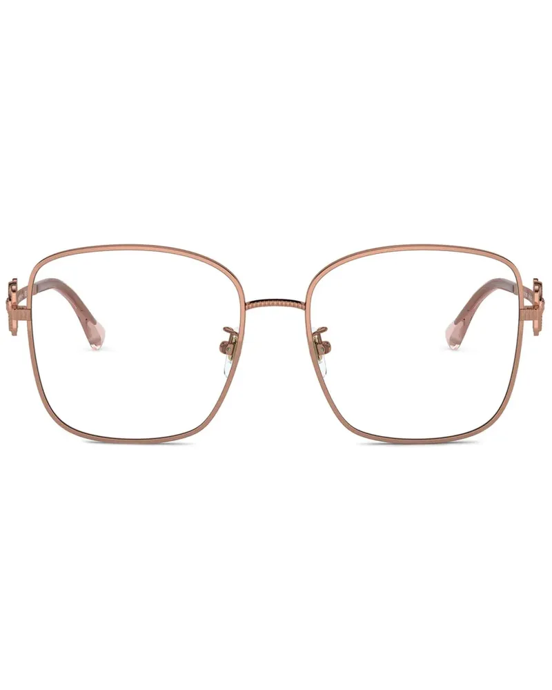 Versace Brille mit eckigem Gestell - Gold Gold
