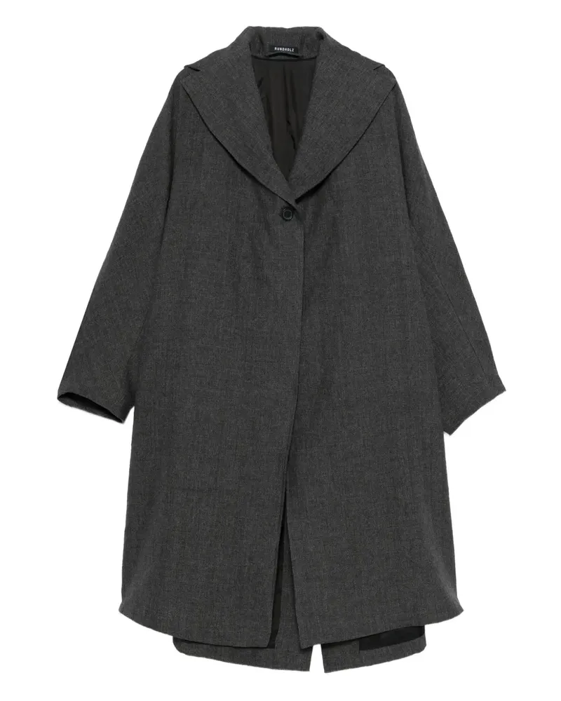 Studiorundholz single-breasted coat - Grau Grau