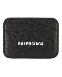 Balenciaga Cash' Kartenetui mit Logo Schwarz