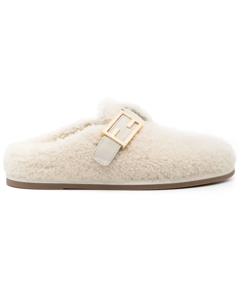 Fendi FFeel Mules - Nude Nude