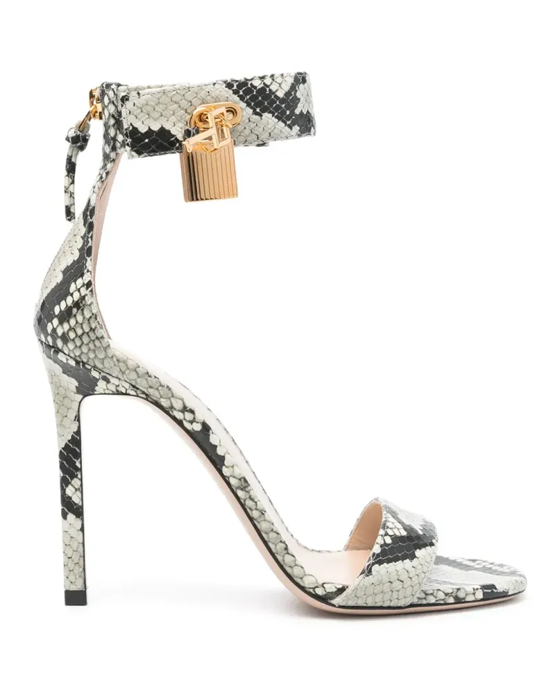 Tom Ford Sandalen mit Schloss 105mm - Schwarz Schwarz