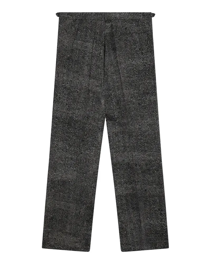 Prada herringbone-pattern trousers - Schwarz Schwarz