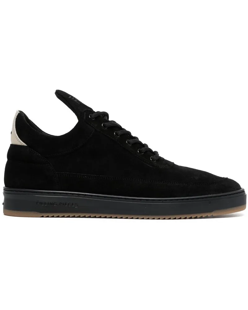 Filling Pieces Sneakers aus Wildleder - Schwarz Schwarz
