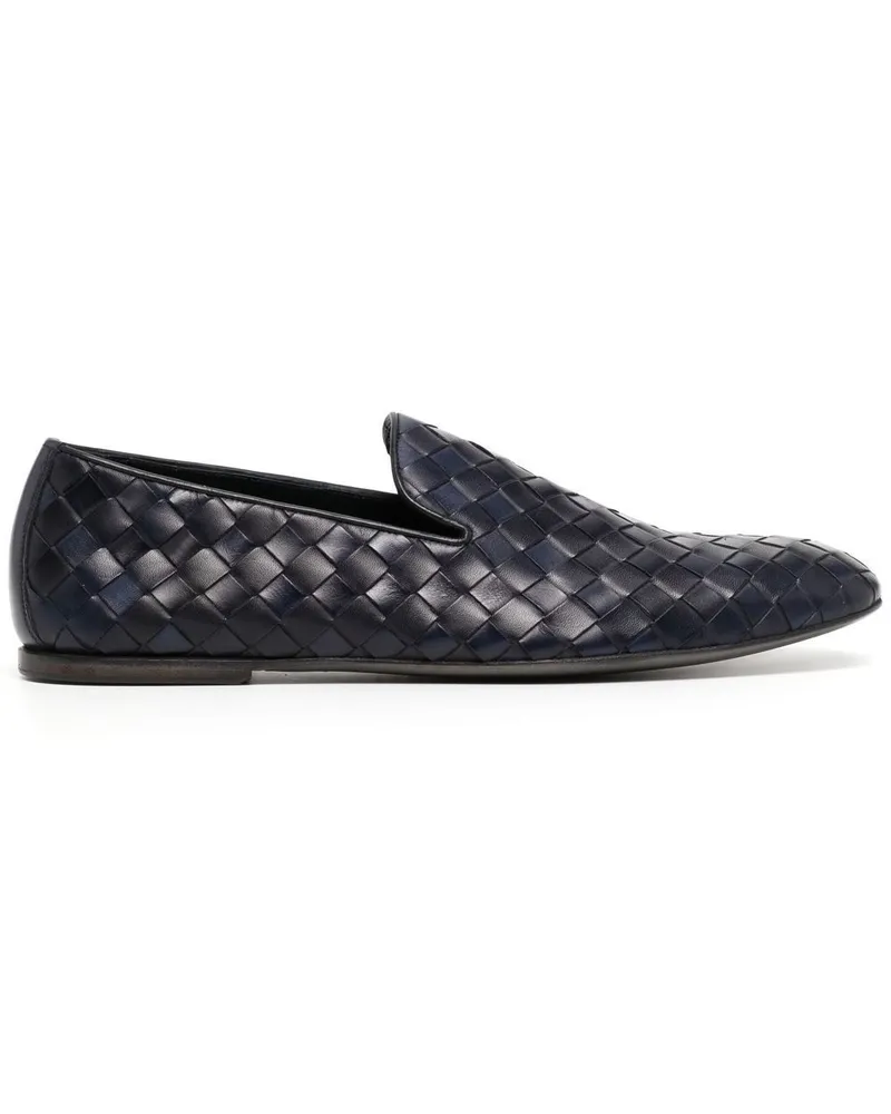 Barrett woven-leather loafers - Blau Blau