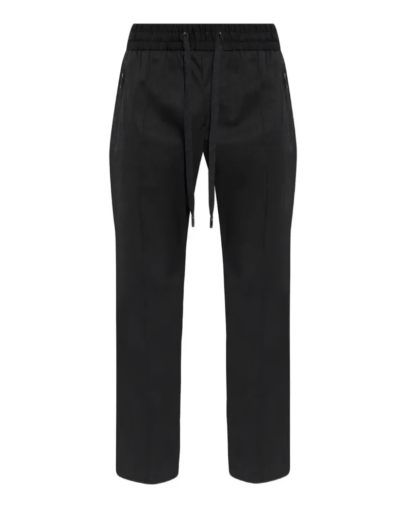 Dolce & Gabbana Hose mit Kordelzug - Schwarz Schwarz