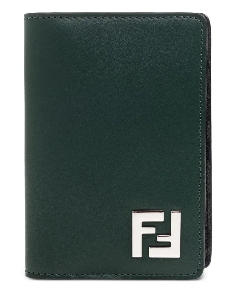 Fendi Eckiges Kartenetui mit FF-Detail - Grün Grün