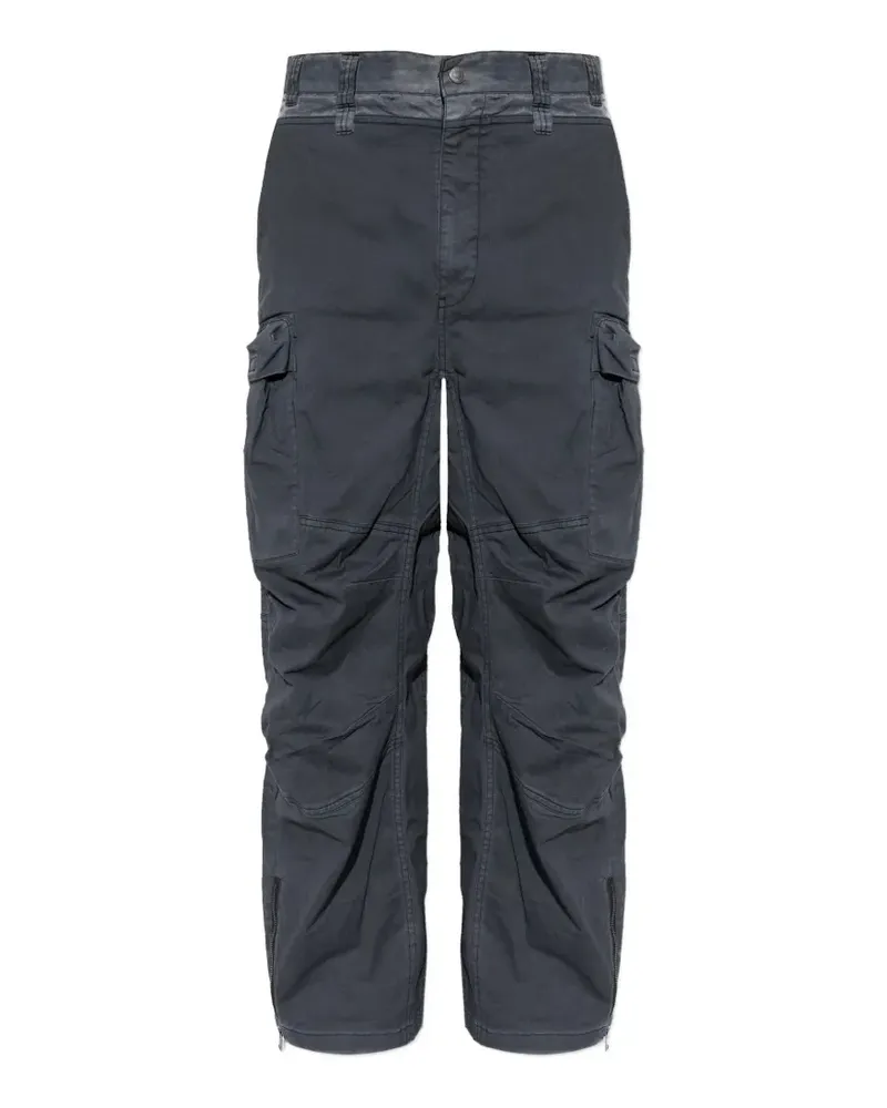 Diesel multi-pocket zip-detail cargo pants - Grau Grau