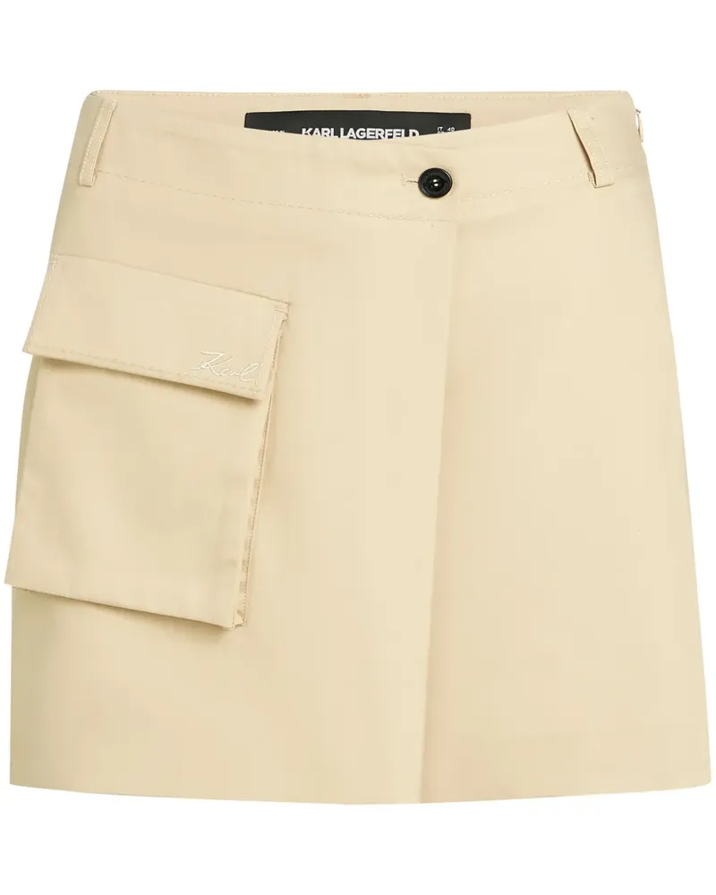 Karl Lagerfeld Hosenrock mit aufgesetzter Tasche - Nude Nude