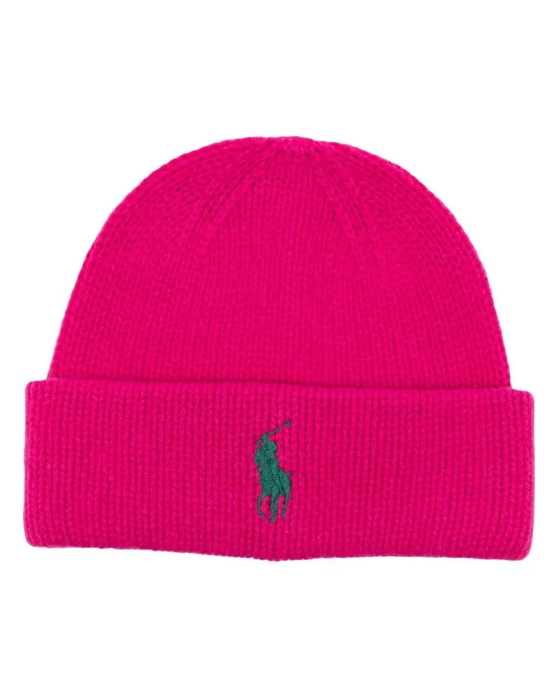 Ralph Lauren Beanie mit Logo-Stickerei - Rosa Rosa