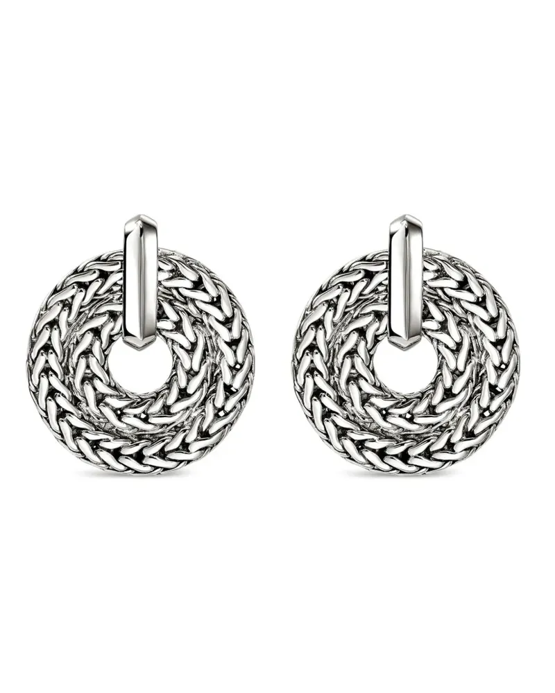 John Hardy Gewebte Ohrringe aus Sterlingsilber Silber
