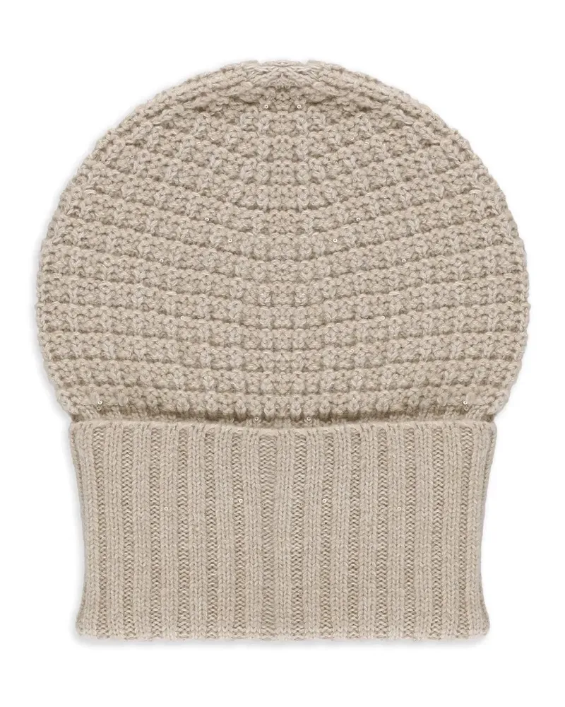 Fabiana Filippi Gestrickte Beanie - Nude Nude
