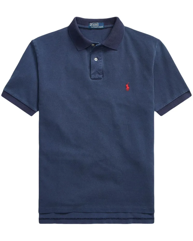 Ralph Lauren Poloshirt mit Polo Pony-Stickerei - Blau Blau