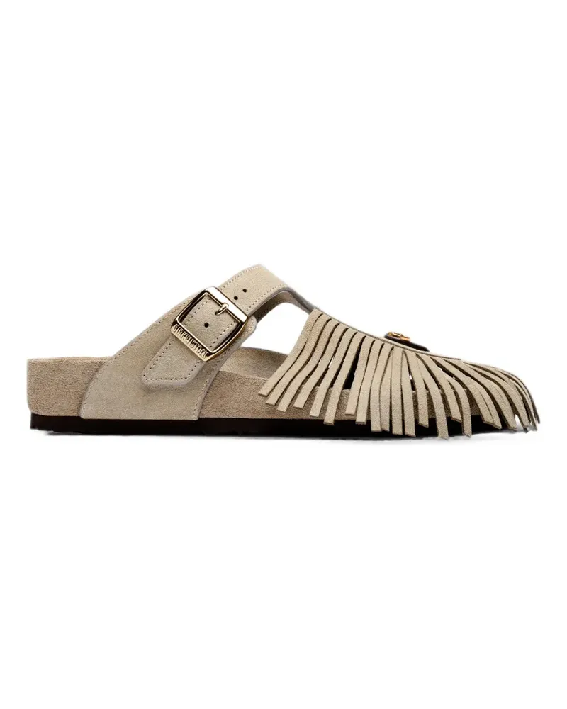 Birkenstock ETRO Gizeh Sandalen mit Fransen - Nude Nude