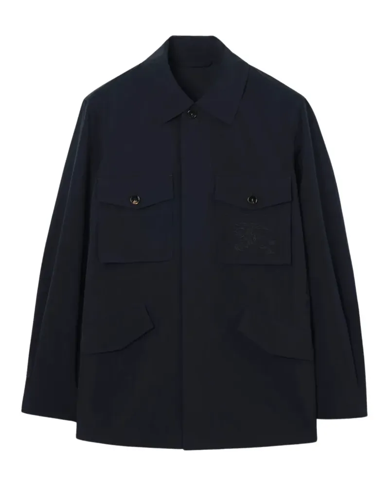 Burberry Equestrian Knight Design field jacket - Blau Blau