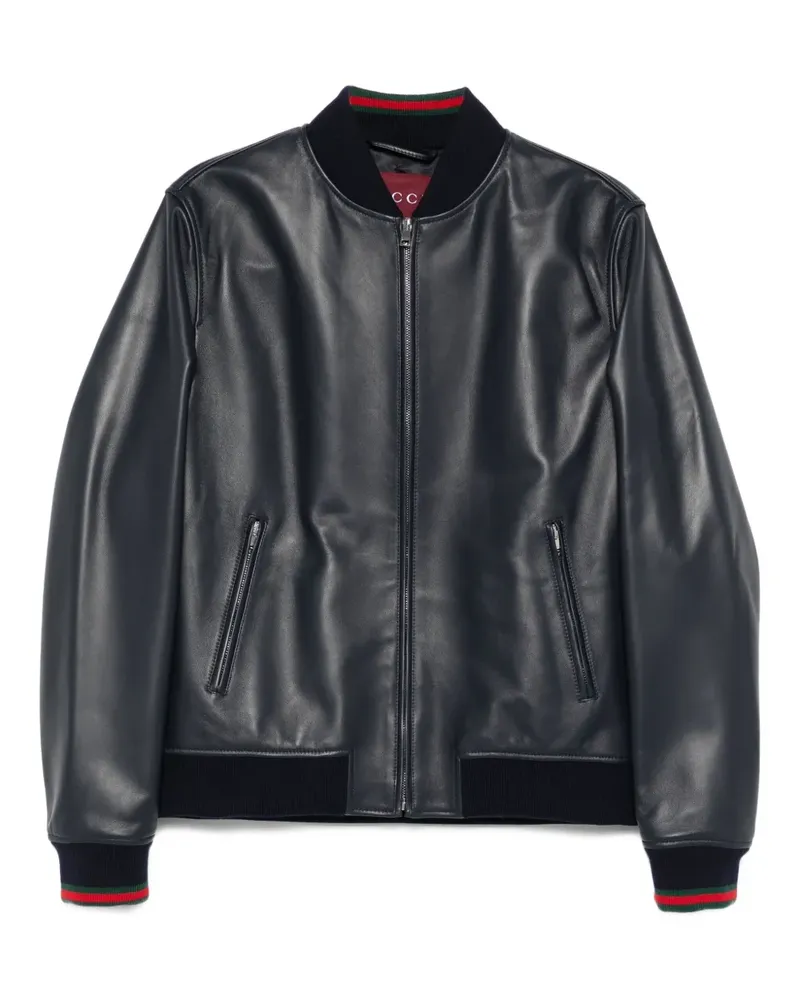 Gucci Jacke mit gerippten Bündchen - Blau Blau