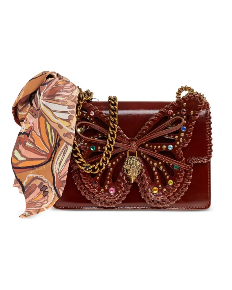 Kurt Geiger butterfly studded shoulder bag - Braun Braun