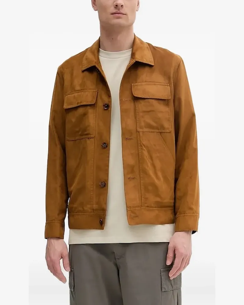 Sisley Jacke aus Wildleder - Braun Braun