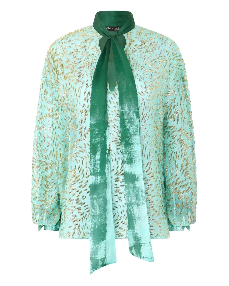 Roberto Cavalli Bluse aus Seide - Grün Grün