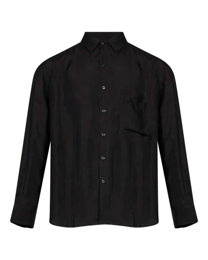 Song For The Mute chest-pocket shirt - Schwarz Schwarz