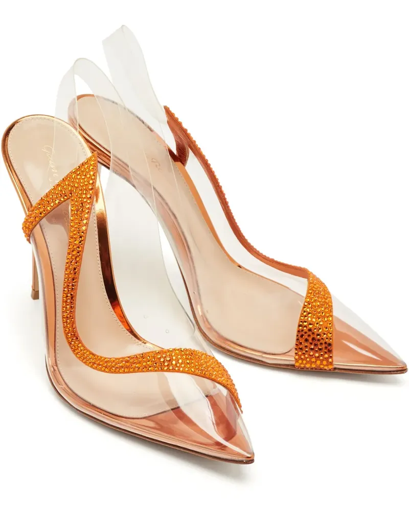 Gianvito Rossi Verzierte Hortensia Pumps - Weiß Weiß