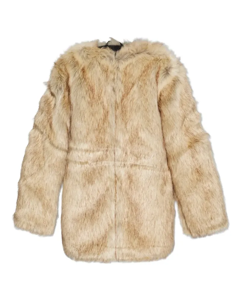 Gestuz GZricca faux fur coat - Nude Nude