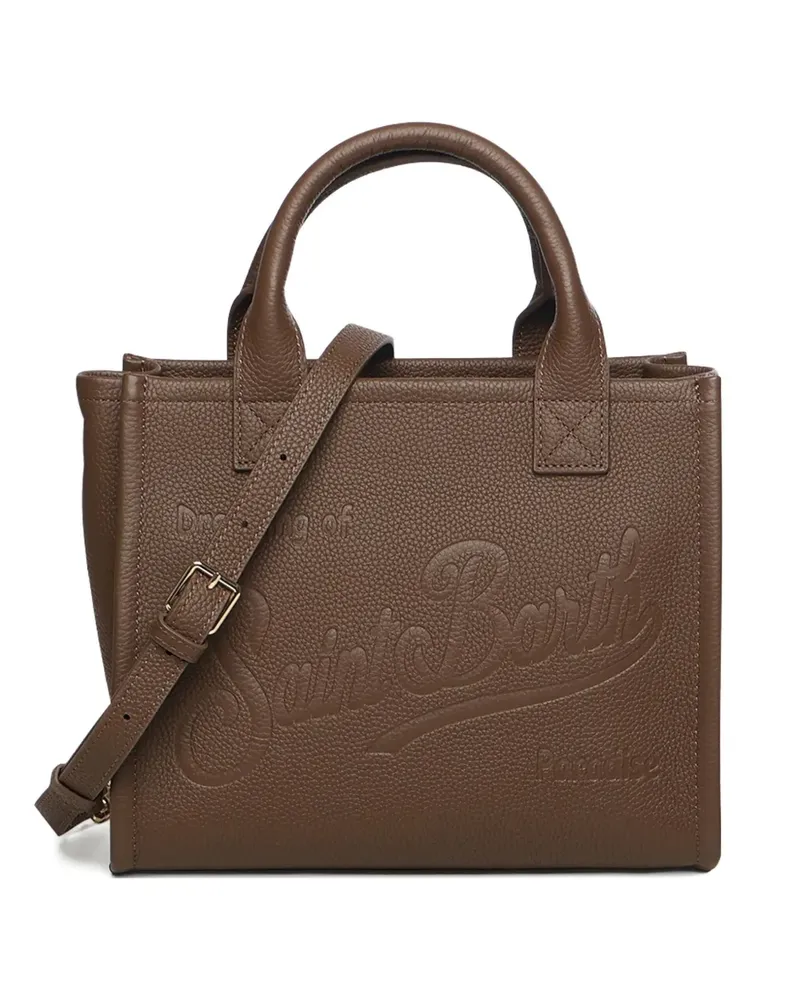 MC2 Saint Barth midi Vanity embossed top-handle tote bag - Braun Braun