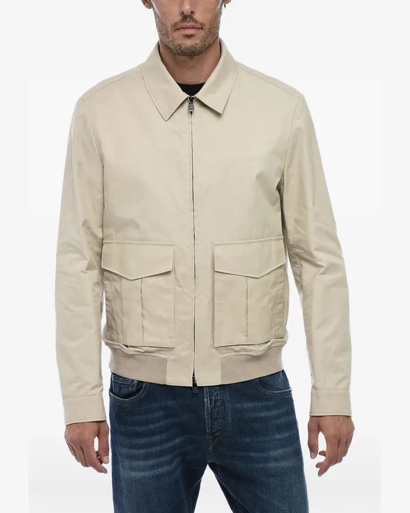 Corneliani Hemdjacke mit Reißverschluss - Nude Nude