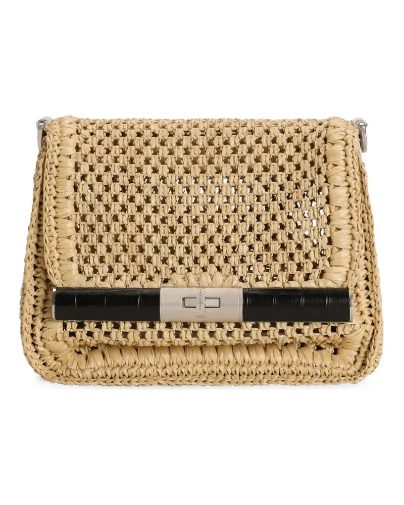 Dolce & Gabbana Schultertasche mit Lochmuster - Nude Nude