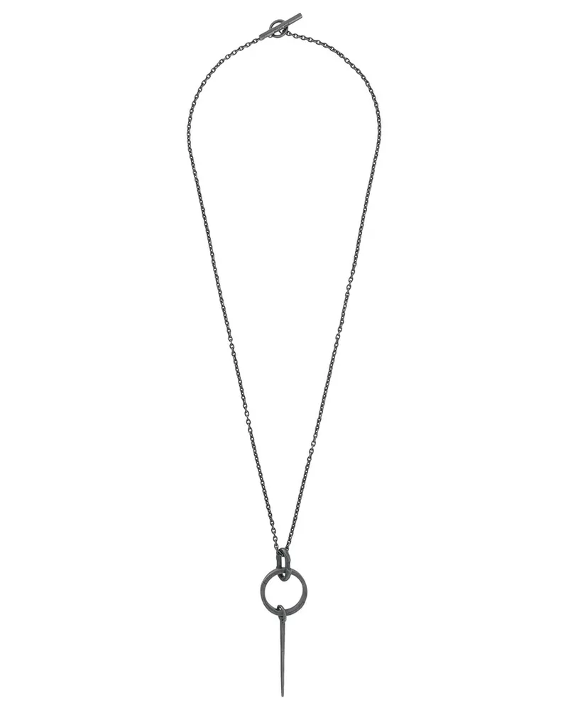 Parts Of Four Portal' Halskette mit Stachelanhänger - Schwarz Schwarz