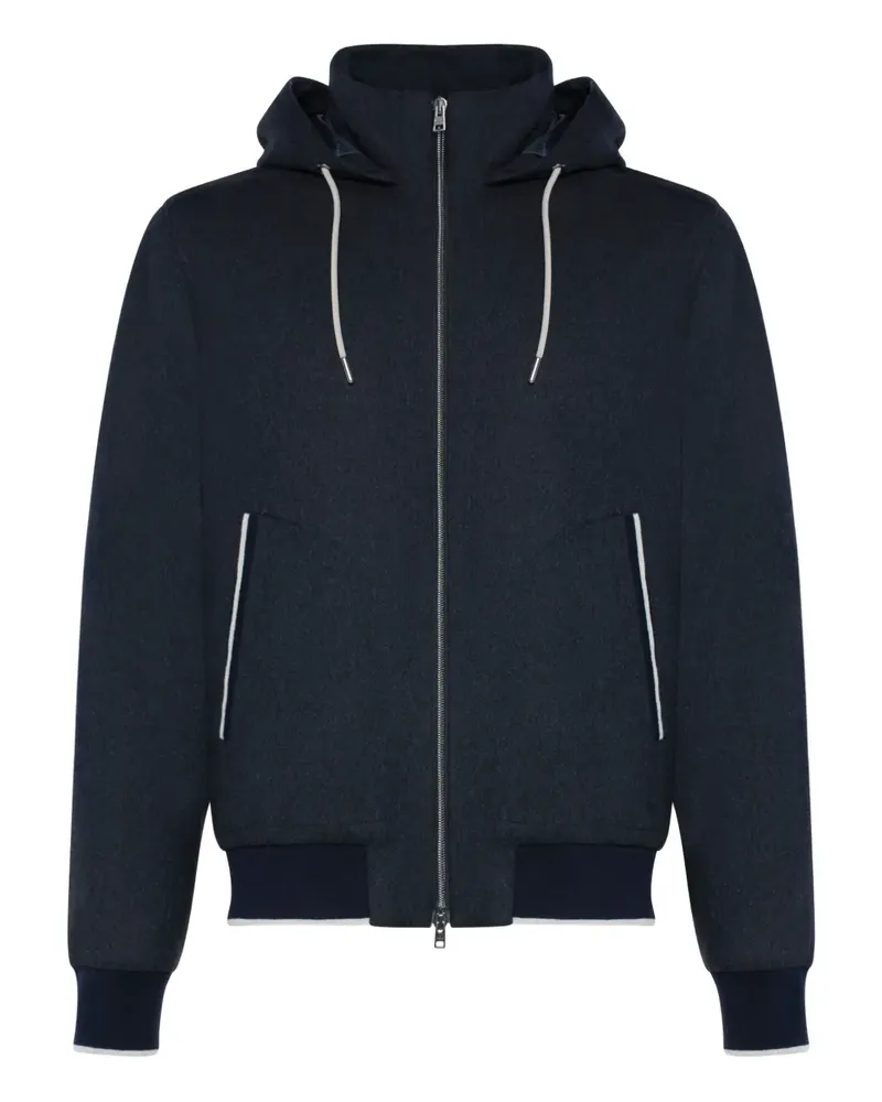 Herno Kapuzenjacke mit Reißverschluss - Blau Blau