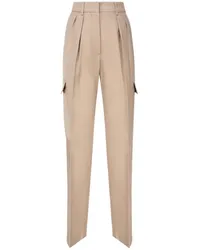 SPORTMAX Cargohose mit Bundfalten Nude