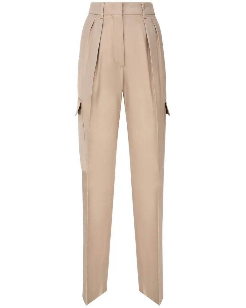 SPORTMAX Cargohose mit Bundfalten - Nude Nude