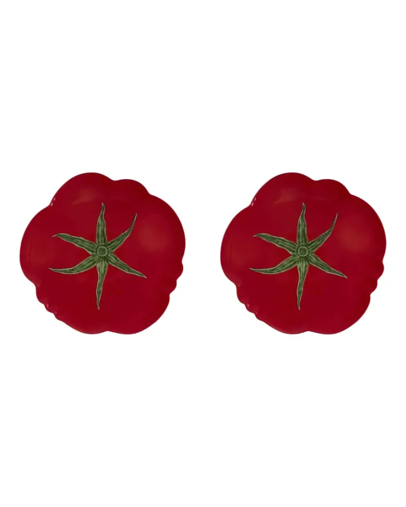 Bordallo Pinheiro Tomate pizza plate (set of two) - Rot Rot