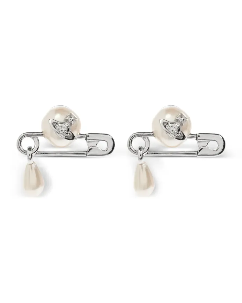 Vivienne Westwood Ohrring mit Sicherheitsnadel-Form - Silber Silber