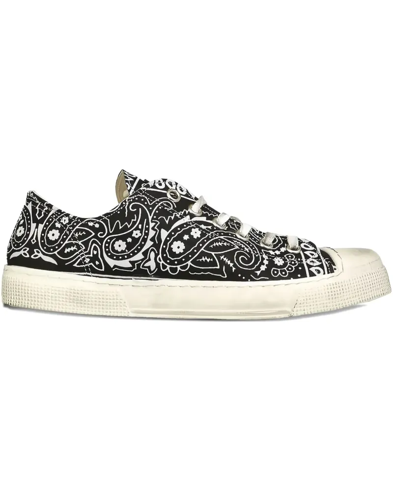 Metal Gienchi x Jean Michel bandana-print sneakers - Schwarz Schwarz
