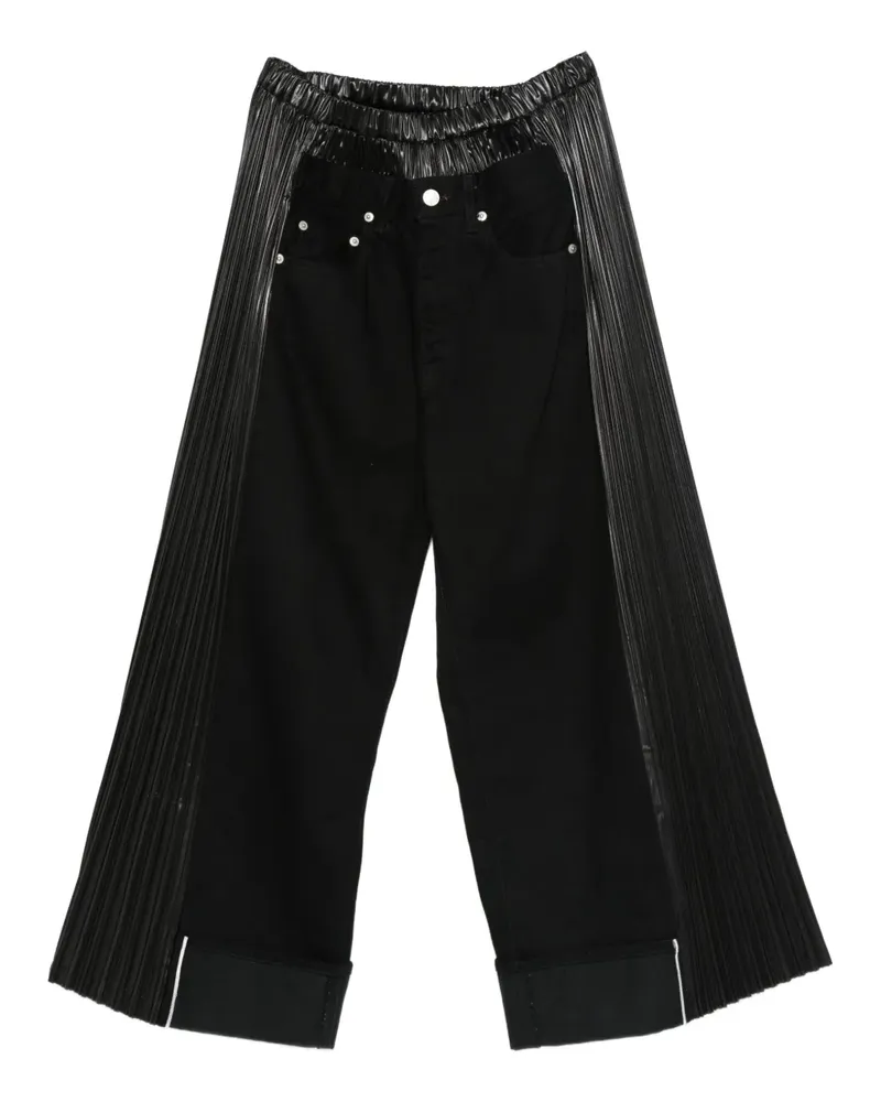 Junya Watanabe pleated-panel pants - Schwarz Schwarz
