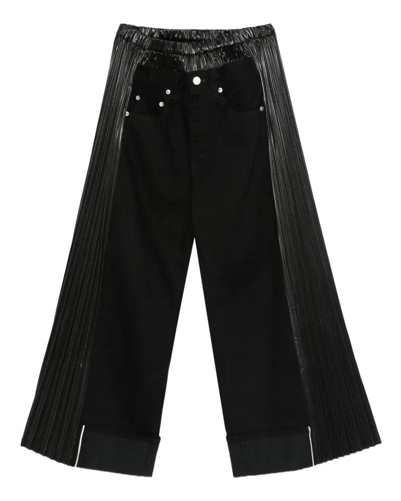 Junya Watanabe Hose mit Falteneinsatz - Schwarz Schwarz