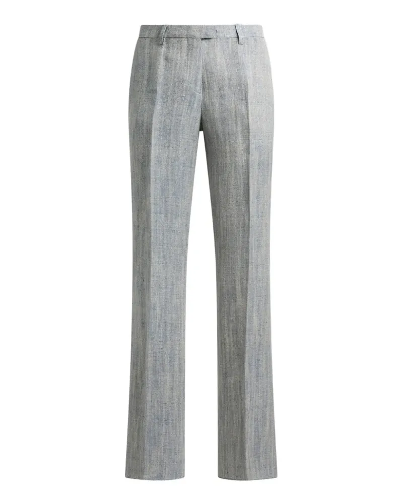 Etro linen-blend trousers - Grau Grau