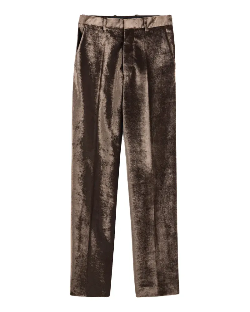 Maison Margiela Hose aus Knittersamt - Braun Braun