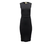Midikleid mit Gürtel - Schwarz