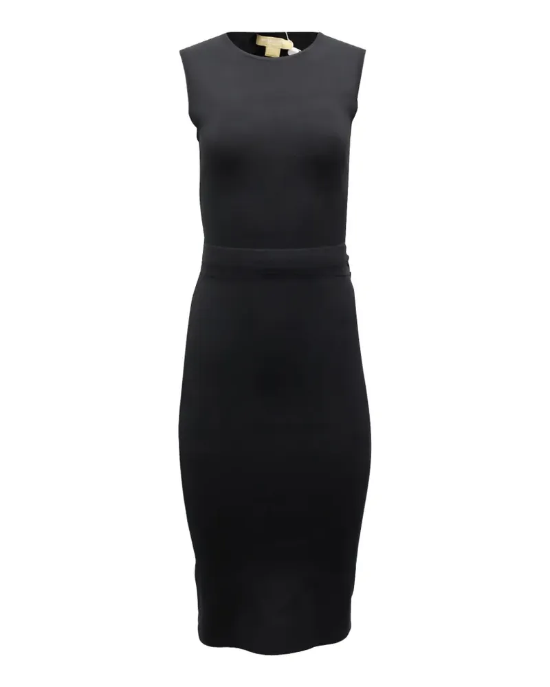 Michael Kors belt-tie midi dress - Schwarz Schwarz