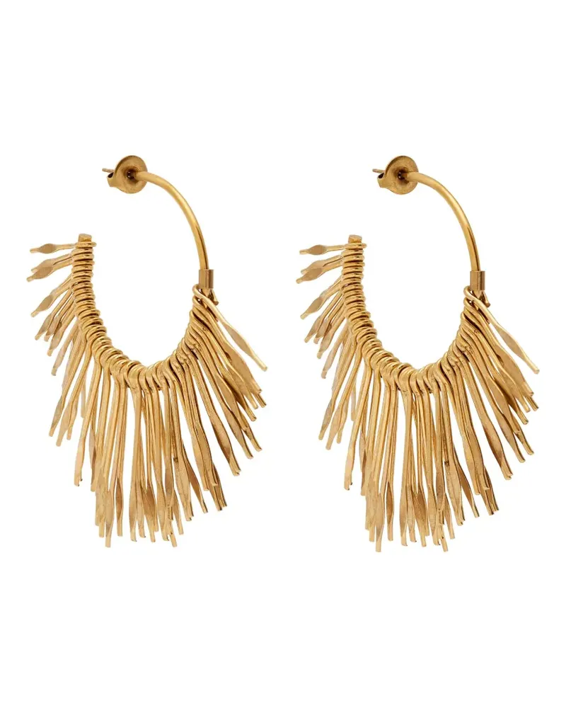 Isabel Marant fringe hoop earrings - Gold Gold