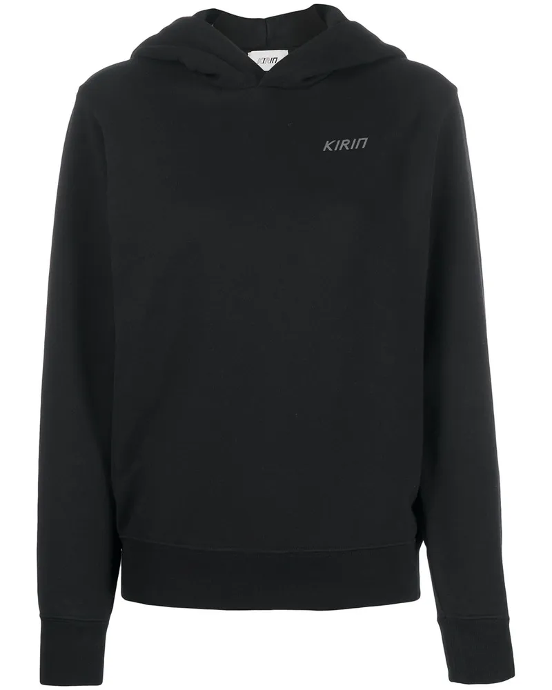 KIRIN Rückenfreier Kapuzenpullover - Schwarz Schwarz